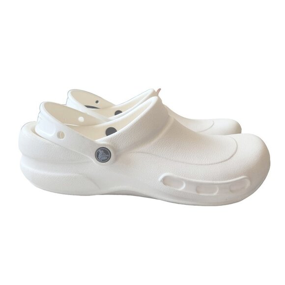 Crocs Bistro Anti-Slip Medical Foodservice Professionals Clog White Men's 10 - Picture 1 of 12